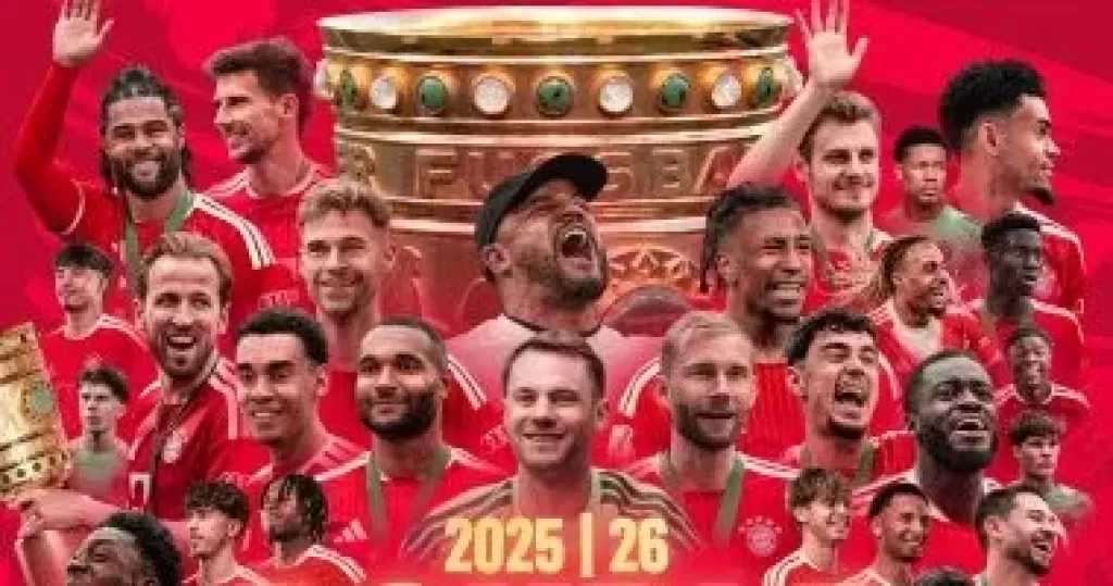 بايرن ميونخ يواصل كتابة التاريخ بعد التتويج بكأس ألمانيا