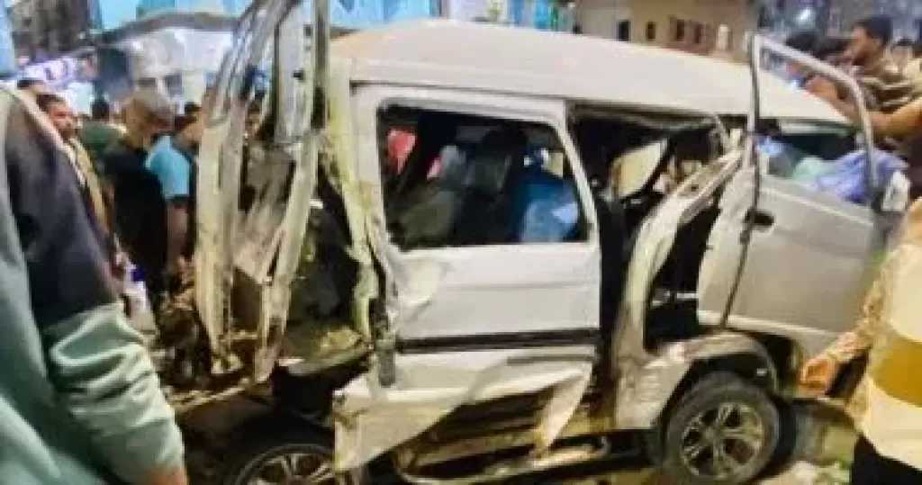 إصابة 9 أشخاص في حادث اصطدام سيارة نقل بعدد من السيارات في مطروح