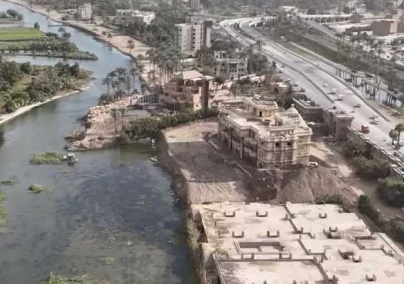الري: إزالة تعديات أكمل قرطام على النيل بالجيزة لعدم التزام صاحبها بالمهلة القانونية