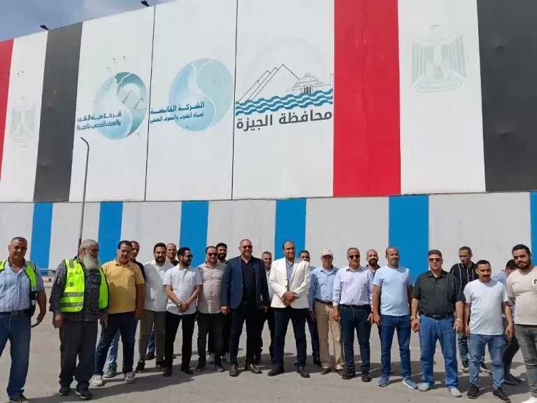 رئيس مياه الجيزة يتفقد محطة جزيرة الدهب.. ويؤكد: مستعدون لاستقبال العيد