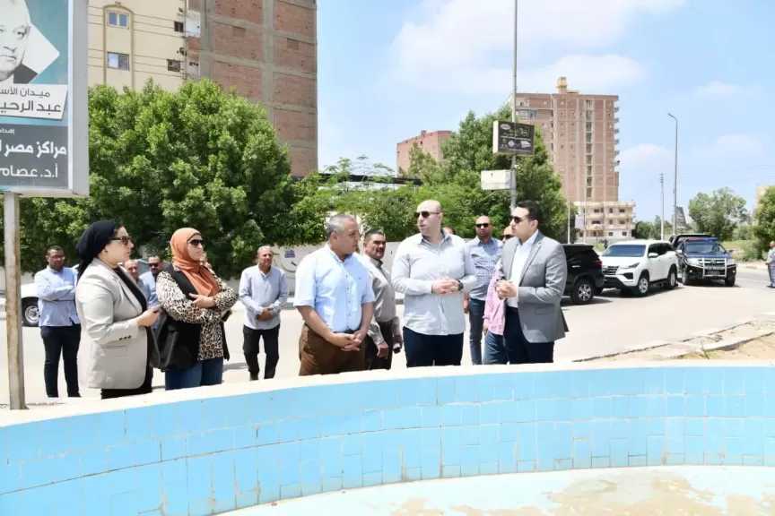 محافظ الفيوم في جولة تفقدية لأعمال تطوير ورفع كفاءة عدد من الميادين والمداخل الرئيسية