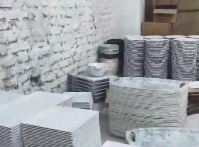 ضبط مصنع أدوات مائدة مغشوشة بالدقهلية.. و50 طن مواد محظورة قبل طرحها بالأسواق