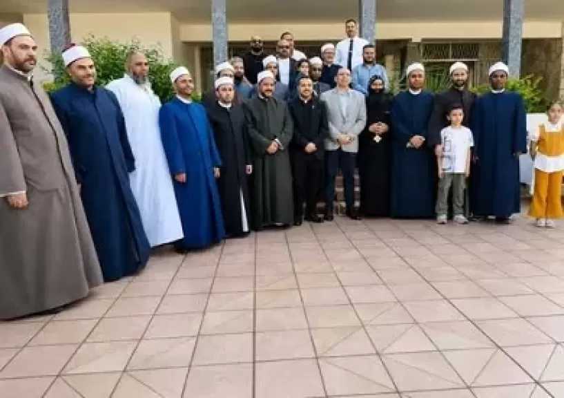 احتفالًا بعيد الأضحى.. موفدو الأوقاف بموزمبيق يشاركون في مأدبة غداء بسفارة مصر