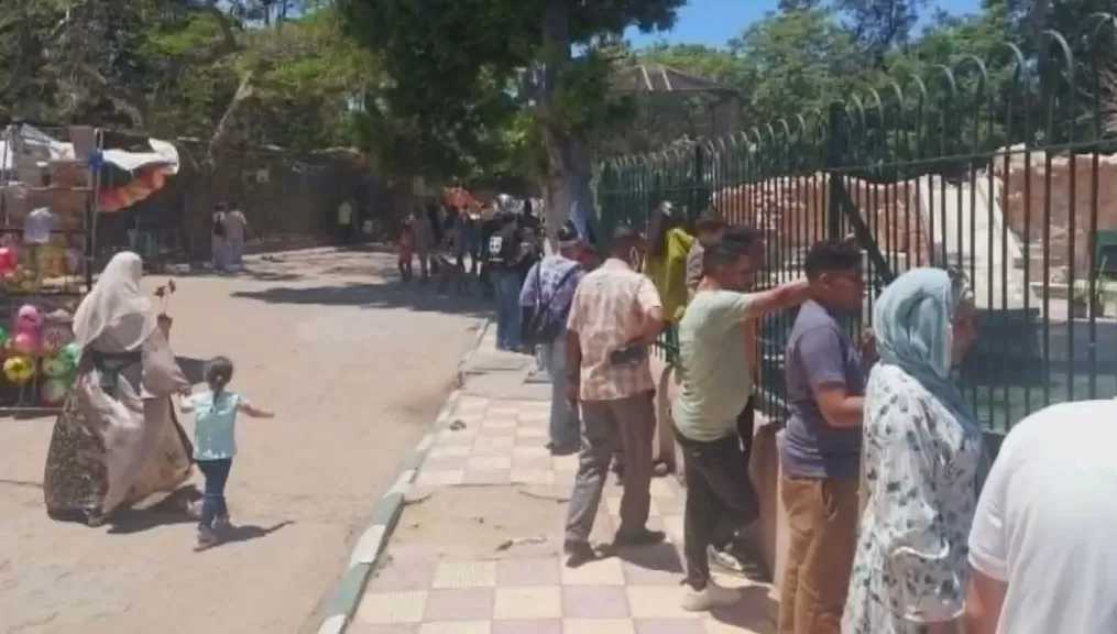 إقبال كبير من المواطنين على حديقة حيوان الإسكندرية في ثالث أيام عيد الأضحى