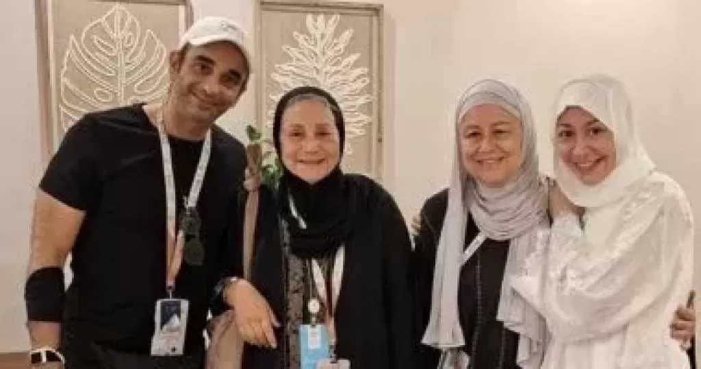أحدث ظهور لـ منة شلبى وزوجها أحمد الجناينى بعد أداء فريضة الحج