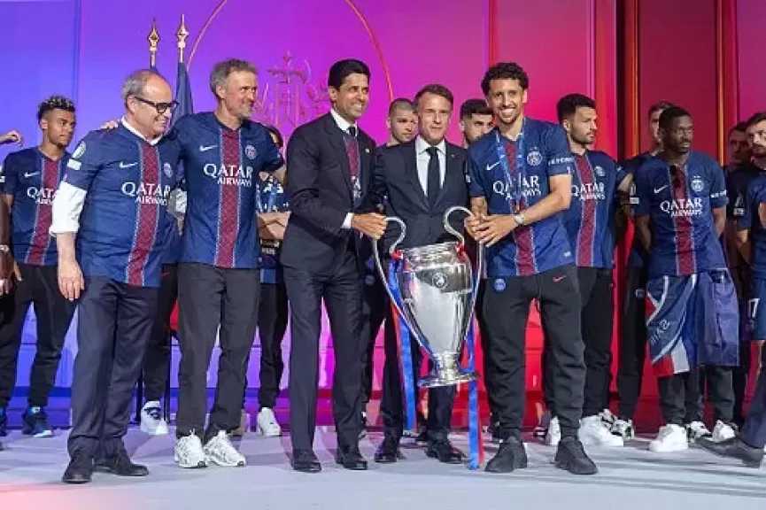 ماكرون يتوعد مثيري الشغب بعد تتويج باريس سان جيرمان بدوري أبطال أوروبا