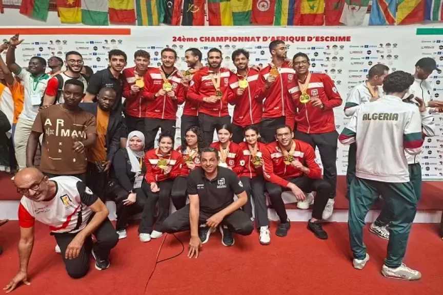 وزير الرياضة يهنئ أبطال السلاح بعد تصدر مصر جدول ميداليات بطولة أفريقيا