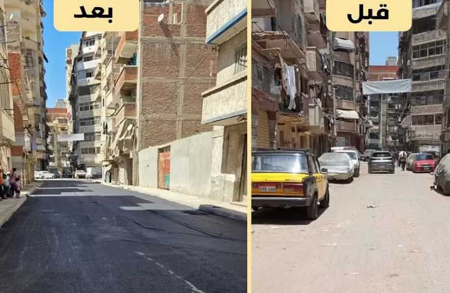 محافظ الإسكندرية يُؤكد استمرار أعمال رصف الطرق وترميم الحفر بمختلف الأحياء