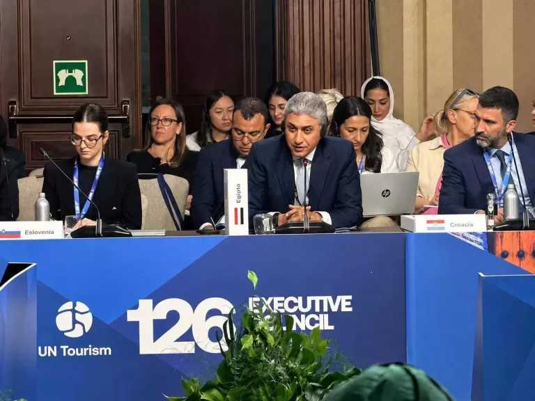 وزير السياحة والآثار يشارك في فعاليات الدورة الـ126 للمجلس التنفيذي لمنظمة الأمم المتحدة للسياحة بمدينة توليدو الإسبانية
