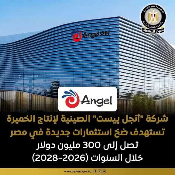 شركة أنجل ييست إيجيبت للخميرة والتكنولوجيا الحيوية تضخ استثمارات جديدة بقيمة تتراوح بين 270 و300 مليون دولار في مصر