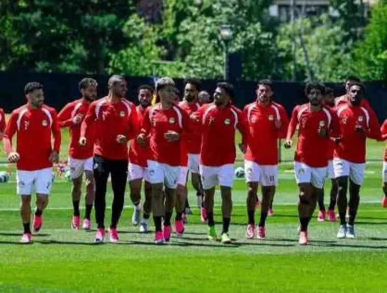 منتخب مصر يواصل تحضيراته لمواجهة بلجيكا في كأس العالم