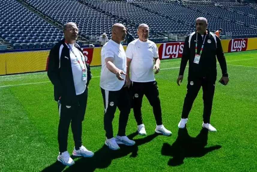 جهاز منتخب مصر يتفقد ملعب مباراة بلجيكا في كأس العالم