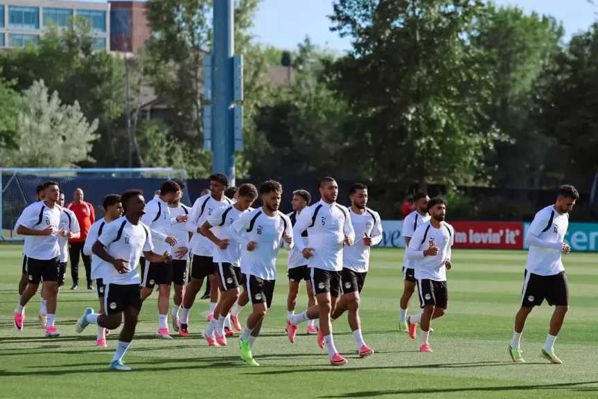 منتخب مصر يتدرب بملعب جونزاجا استعدادًا لمباراة نيوزيلندا