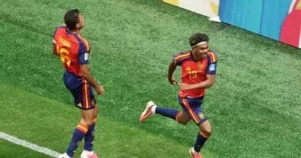 لامين يامال بعد الفوز على السعودية: حققت حلمى بالتسجيل فى كأس العالم