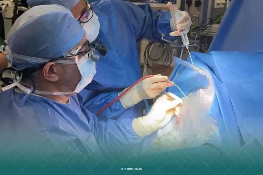 استئصال ورم عصبي نادر لمريض بمستشفى سرطان الأطفال الجامعي ببرج العرب