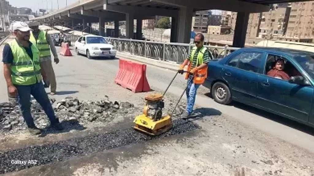 محافظ الجيزة يتابع أعمال صيانة ورفع كفاءة ورصف كوبري أرض اللواء لضمان السلامة المرورية