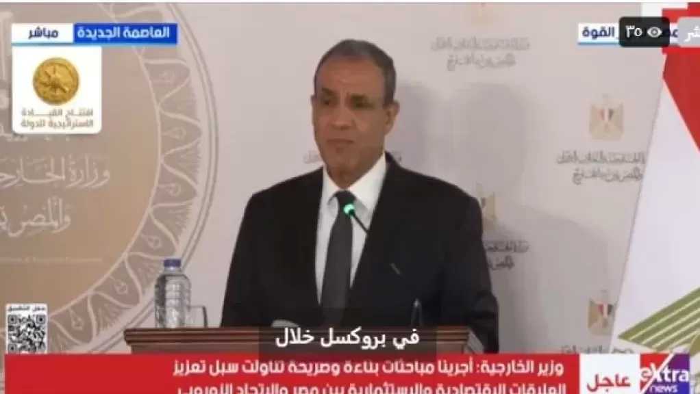 وزير الخارجية: مصر تكبدت خسائر بنحو 10.5 مليار دولار جراء تأثر الملاحة الدولية