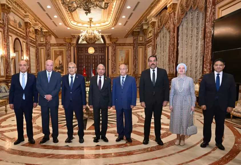 رئيس مجلس الشيوخ يستقبل رئيس مجلس الأعيان الأردني
