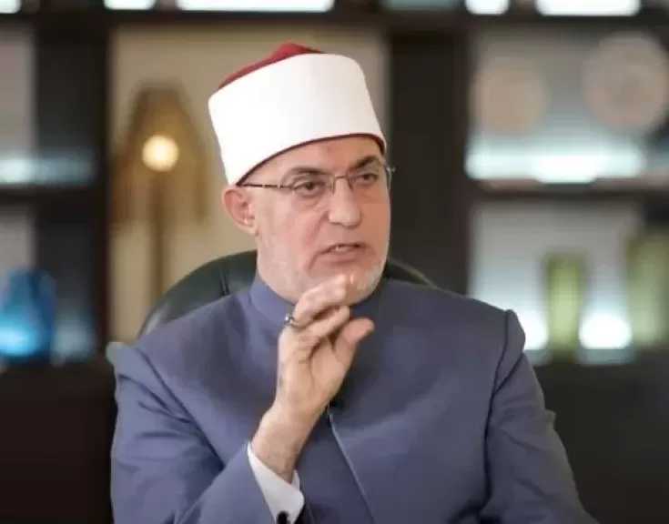 مفتي الجمهورية يعزي أمير دولة قطر في وفاة الأمير والده الشيخ حمد بن خليفة آل ثاني