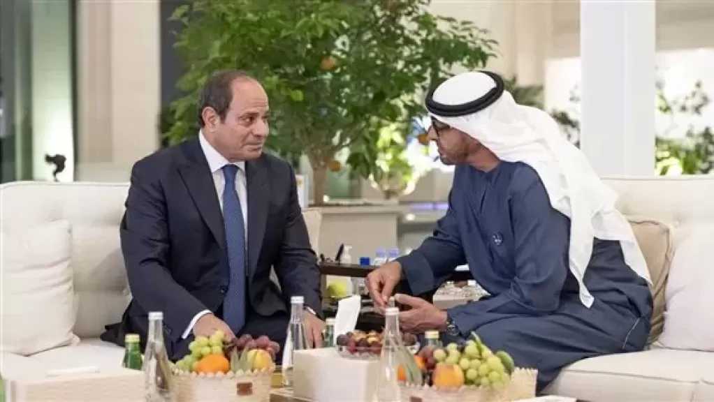الرئيس السيسي يستقبل الشيخ محمد بن زايد رئيس الإمارات بمطار العلمين