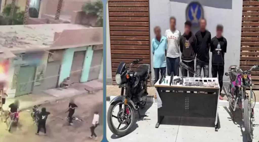 ضبط المتهمين بحيازة سلاح ومخدرات واشهار أسلحة في وجه آخر بالقليوبية