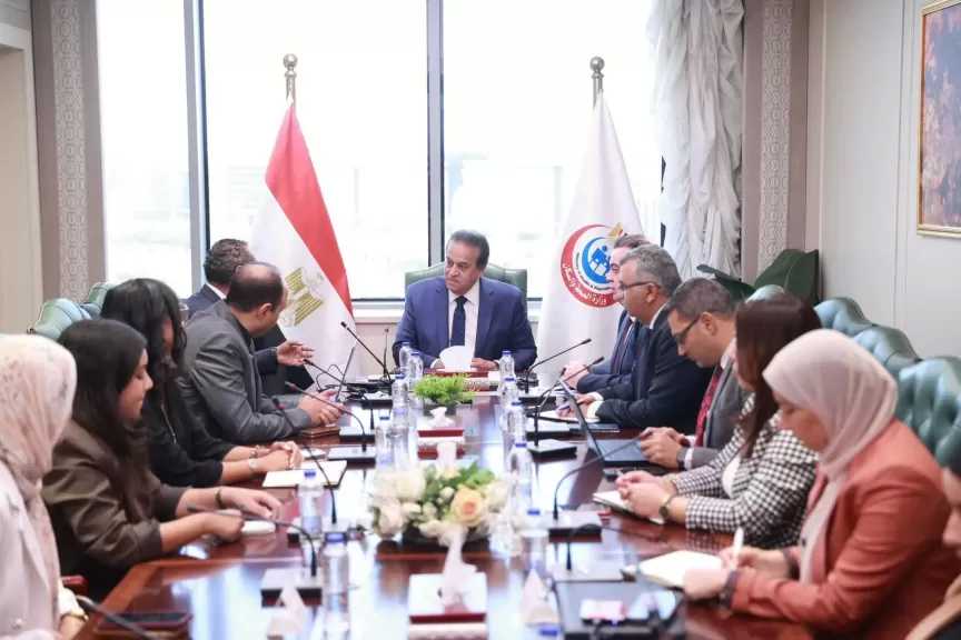 وزير الصحة يبحث سبل التعاون مع شركة متخصصة في الاستشارات الهندسية والمستشفيات الذكية