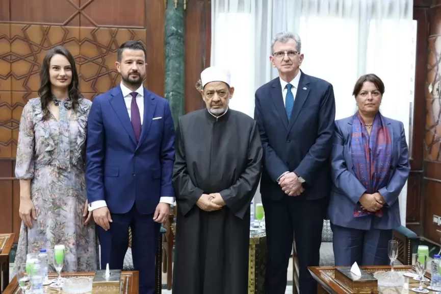 شيخ الأزهر يستقبل رئيس الجبل الأسود ويؤكد: الإسلام دين رحمة وليس دين عنف