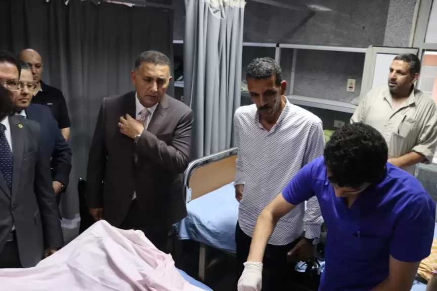 محافظ القليوبية: خروج 13 حالة من مصابي حادث طريق بنها شبرا الحر