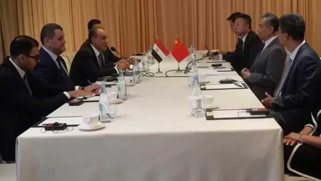 وزير الخارجية يبحث مع نظيره الصيني سبل تعزيز الشراكة الاستراتيجية