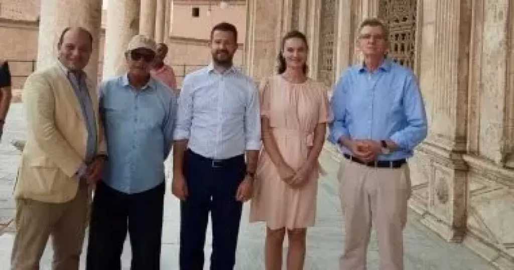 رئيس جمهورية الجبل الأسود وقرينته يزوران قلعة صلاح الدين الأيوبى