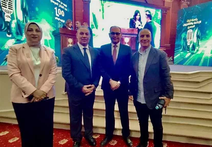 وصول قيادات التليفزيون المصري للمؤتمر الصحفي لإعلان تفاصيل مشروع رقمنة أرشيف ماسبيرو