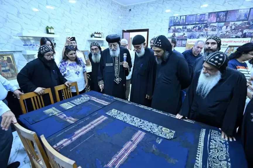 البابا تواضروس يفتتح وحدة ترميم المقتنيات الكنسية بدير الأنبا مقار.. صور
