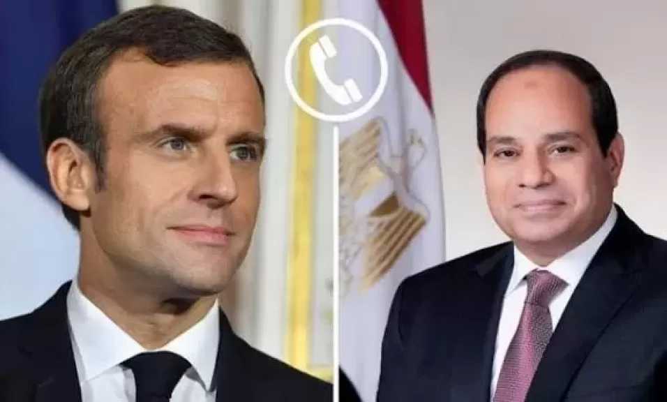 الرئيس السيسى يؤكد لماكرون تضامن مصر الكامل مع فرنسا إثر الحرائق ببعض المناطق