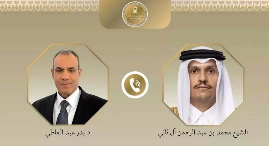 وزيرا خارجية مصر وقطر يبحثان الجهود الدبلوماسية الرامية إلى دفع مسار التهدئة
