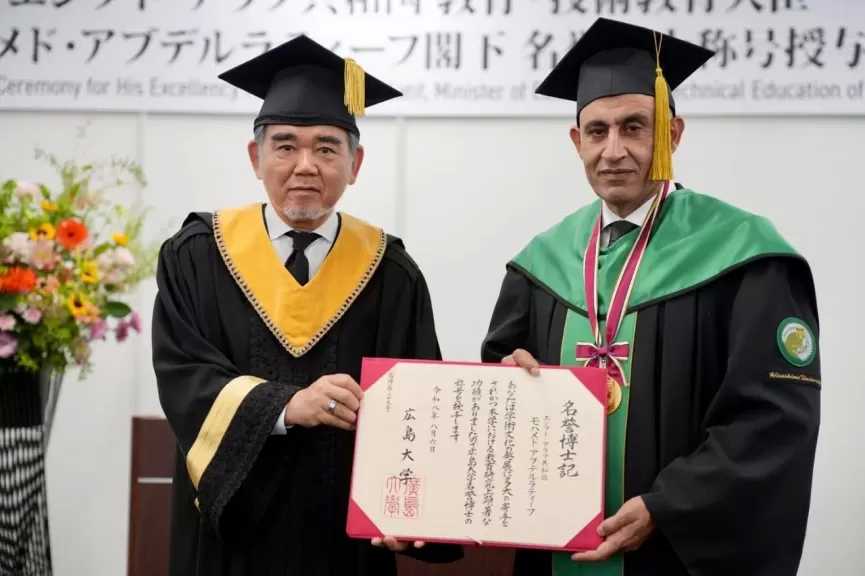 جامعة هيروشيما تمنح وزير التعليم الدكتوراه الفخرية تقديرا لما حققه
