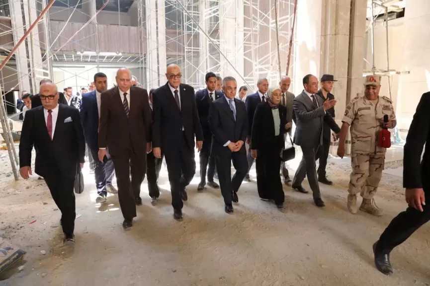 وزير العدل يتفقد «مدينة العدالة» بالعاصمة الجديدة وبرفقته رئيسا قضايا الدولة والنيابة الإدارية