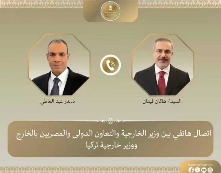 وزير الخارجية لـ نظيره التركي: تعزيز آليات الحوار الاستراتيجي وتطوير أطر التعاون الاقتصادي والتجاري والاستثماري