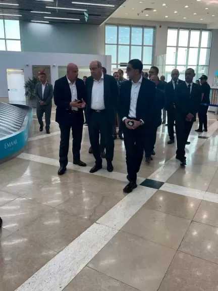 جولة تفقدية لوزير الطيران المدني بمطار العلمين الدولي قبل انطلاق النسخة الثانية من معرض العلمين الدولي للطيران والفضاء «EIAS 2026»
