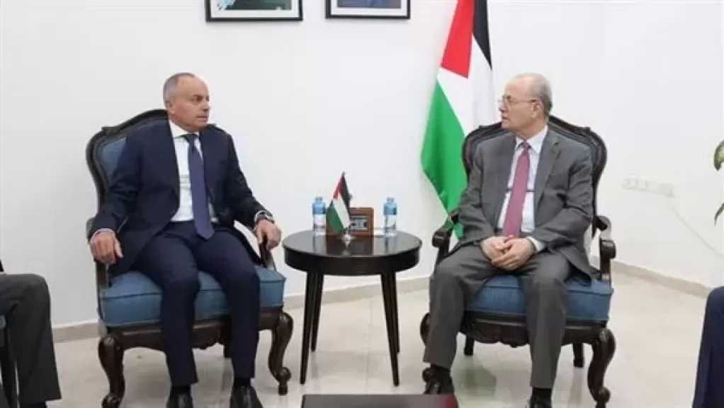 السفير المصري في رام الله يلتقي رئيس الوزراء ووزيرة الخارجية الفلسطينيين