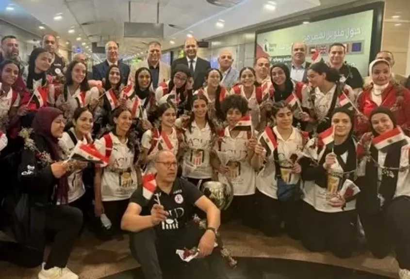 وزارة الرياضة تستقبل منتخب ناشئات اليد بعد تحقيق المركز الرابع عالميًا