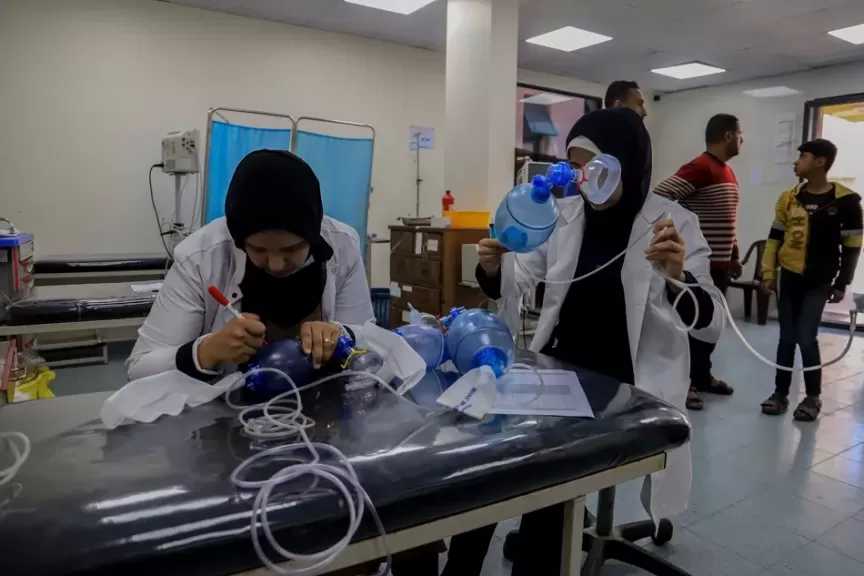 صحة غزة: الطاقة التشغيلية لما تبقى من محطات أكسجين استنزفت بالكامل