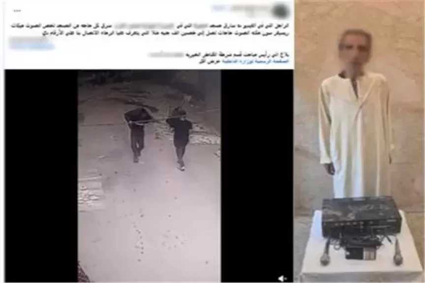 سرق الميكروفونات وجهاز الصوت.. سقوط لص المسجد بعد تداول فيديو الواقعة
