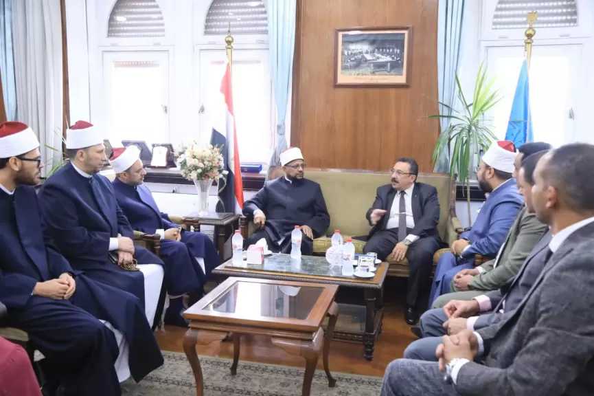 أمين «البحوث الإسلامية» ورئيس جامعة الإسكندرية يبحثان تعزيز التعاون لبناء وعي الشباب
