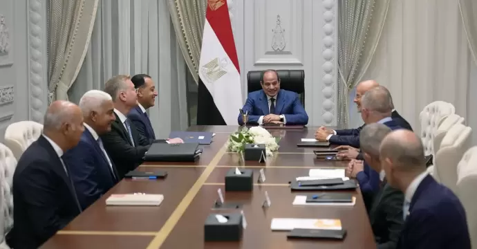 الرئيس السيسي يستقبل الرئيس التنفيذي لشركة ”إيني” الإيطالية