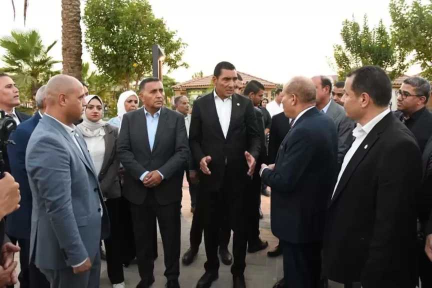 وزير الشباب والرياضة ومحافظ القليوبية يفتتحان عددًا من المنشآت الرياضية بنادي العبور الرياضي