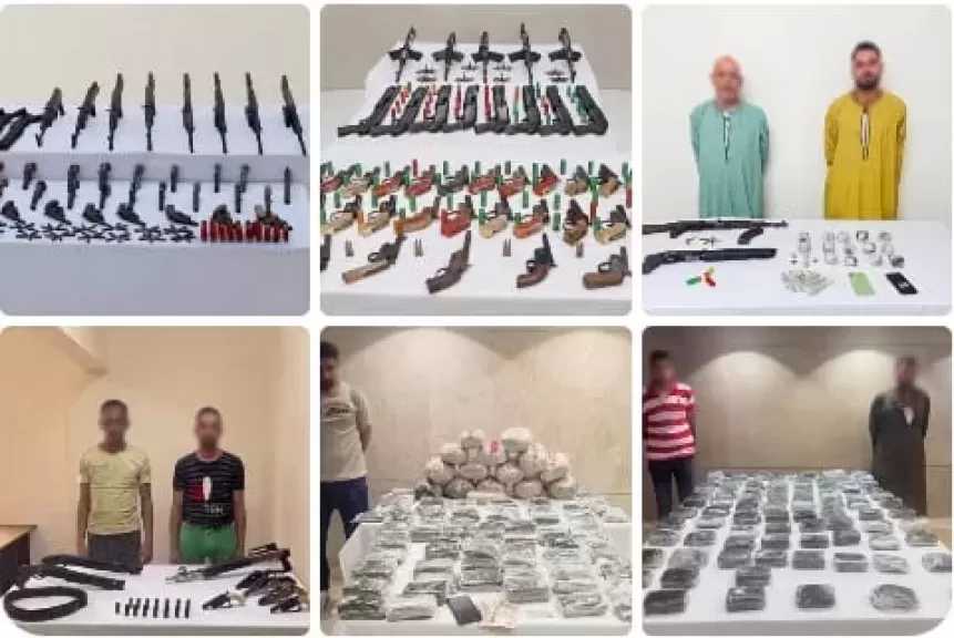 بمداهمة في القليوبية.. مصرع 5 مسجلين خطر وضبط مخدرات وأسلحة بقيمة 105 ملايين جنيه