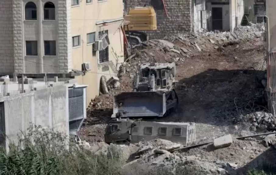 جيش الاحتلال الإسرائيلي يهدم 3 مبان سكنية وسط وشمال الضفة