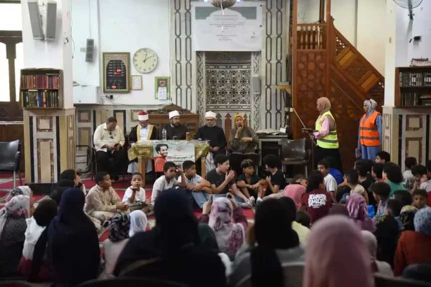الأعلى للشئون الإسلامية وصندوق مكافحة الإدمان يختتمان فعالياتهما التوعوية بمسجد الصباح