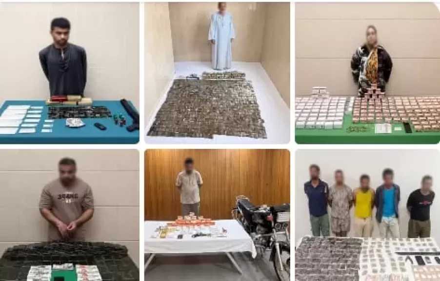 مصرع 5 عناصر إجرامية وضبط مخدرات وأسلحة بـ94 مليون جنيه في الدقهلية والبحيرة