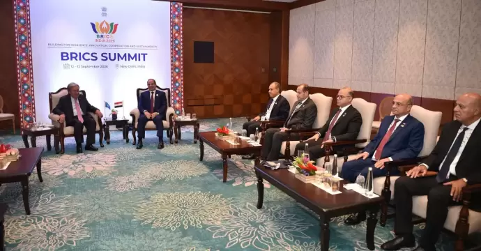 الرئيس السيسي: تحقيق السلام والاستقرار في الشرق الأوسط يستوجب التوصل لحل عادل وشامل للقضية الفلسطينية